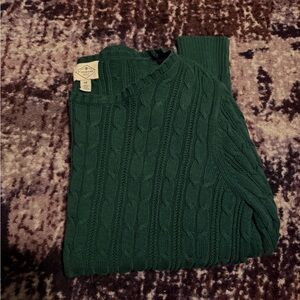 St. John's Bay Dark Green Knit Pullover
